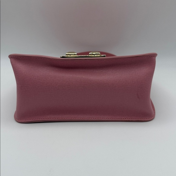Furla Light Pink Leather Bella Top Handle Bag - Picture 8 of 14